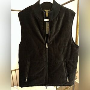 STEWART OF SCOTLAND Men’s black vest. NWT, very nice. Sold at nordstroms